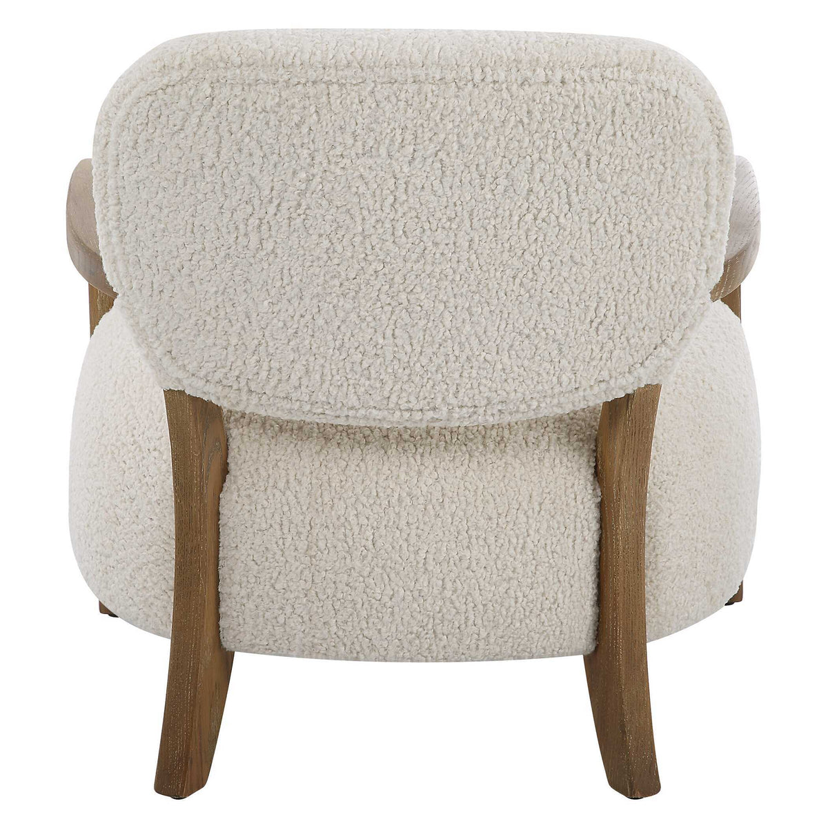 Telluride Natural Shearling Accent Chair - Beige / Dark Brown by Uttermost - View 6
