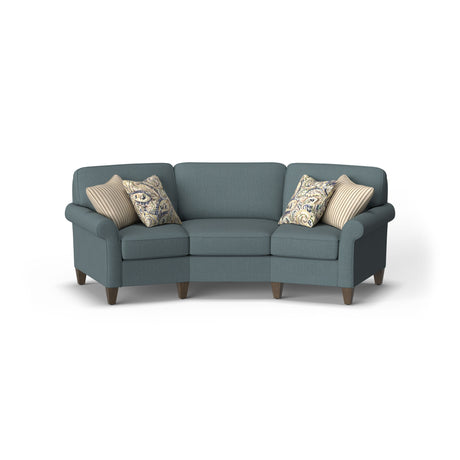 Westside Fabric Conversation Sofa, Accent Pillows Included | Flexsteel