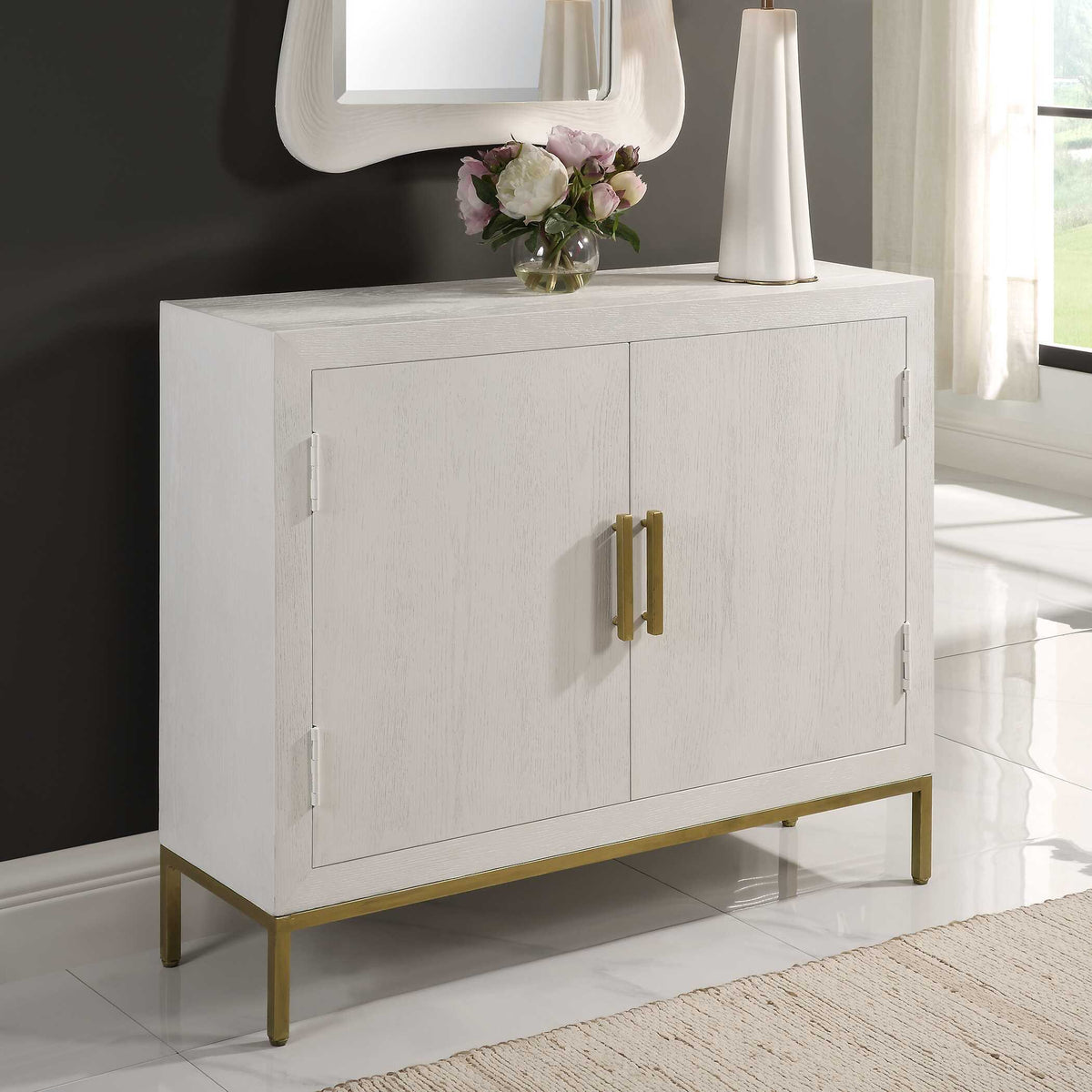 Front Range 2 Door Cabinet - White by Uttermost - View 3