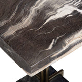 Rowman Petrified Wood Accent Table - Bronze / Dark Brown by Uttermost - View 8