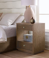 Sonnet Two-Drawer Nightstand - Dark Gray / Light Brown by Hooker Furniture - View 2