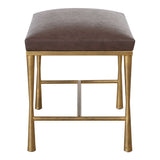 Reform Small Bench - Gold / Dark Brown by Uttermost - View 5