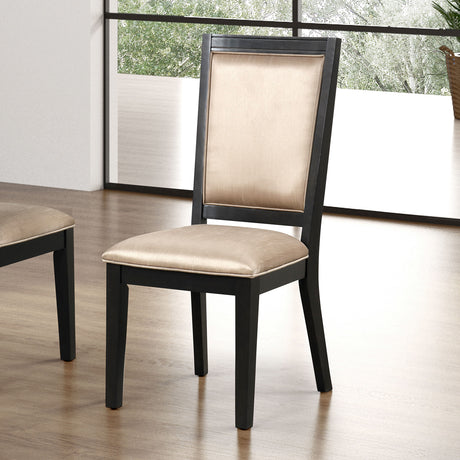 7pc Dining Set Contemporary Espresso Dining Table Glass Insert Top 6x Chairs Wooden Kitchen Dining Room Furniture - sold by Home Elegance USA