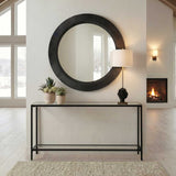 Montgomery Round Mirror - Black by Uttermost - View 2