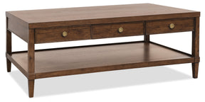 Cashiers Rectangle Coffee Table Chestnut - Dark Brown by Hooker Furniture - View 1