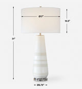 Santino Crackled Ivory Table Lamp - Beige by Uttermost - View 7