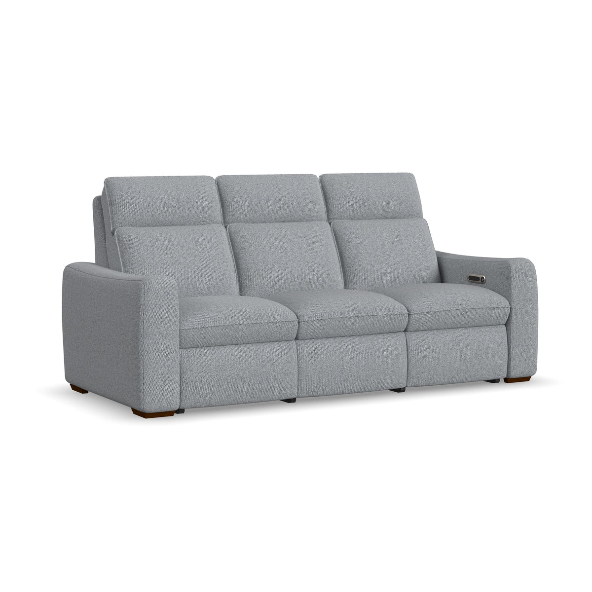 Ava Power Reclining Sofa With Power Headrest & Lumbar - Stonewash | Flexsteel