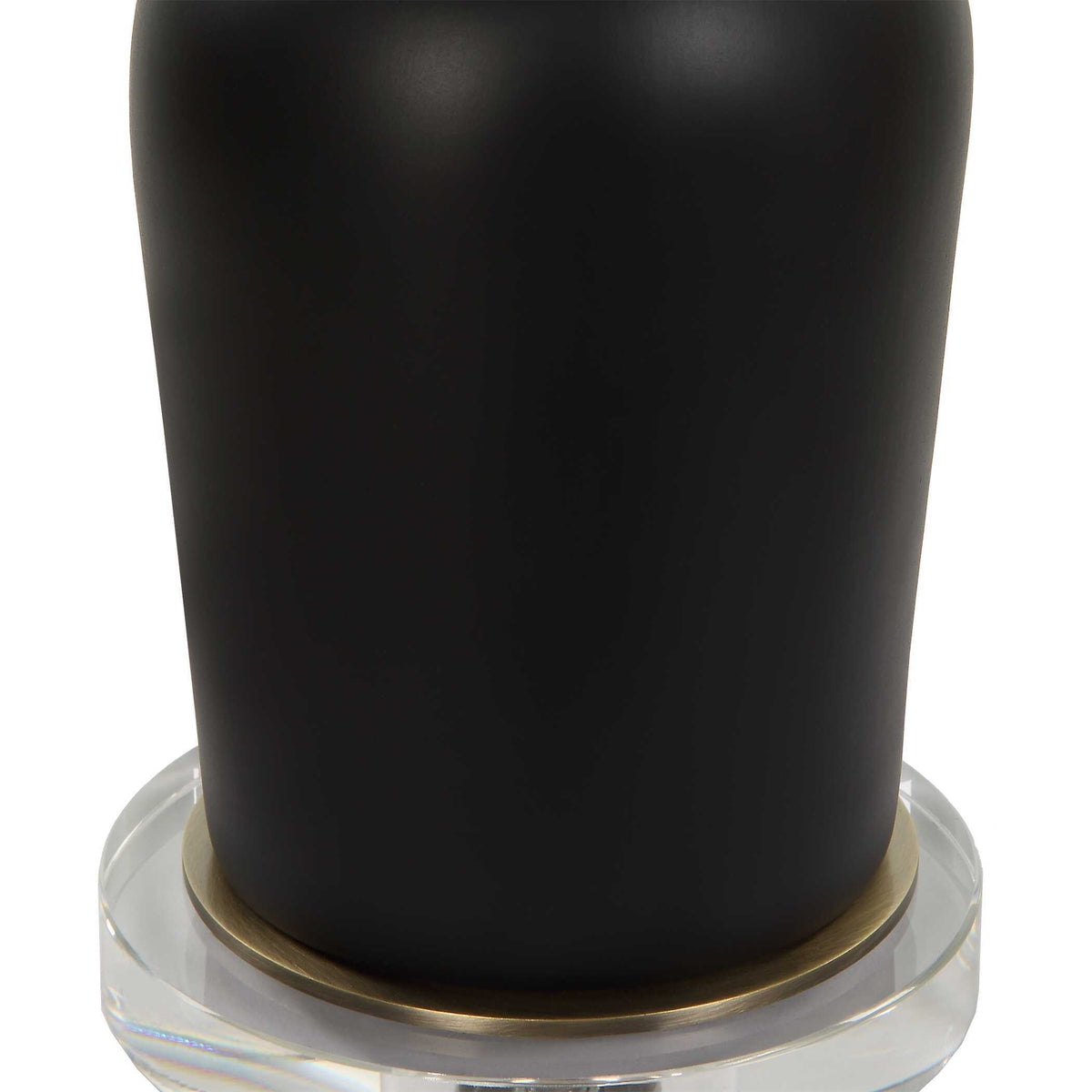 Caviar Table Lamp - Black / White by Uttermost - View 7
