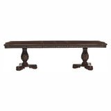 Beautiful Traditional Design 1pc Rectangular Dining Table with 2x Extension Leaf Cherry Finish with Gold Tipping | Home Elegance USA