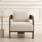 Rowan Accent Chair Ivory - Beige by Uttermost - View 2