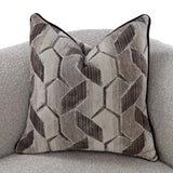West Kensington Espresso Sofa Gold Base aico michael amini