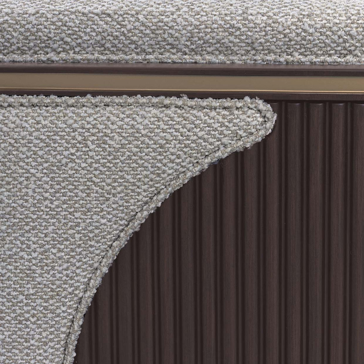 West Kensington Espresso Sofa Gold Base aico michael amini