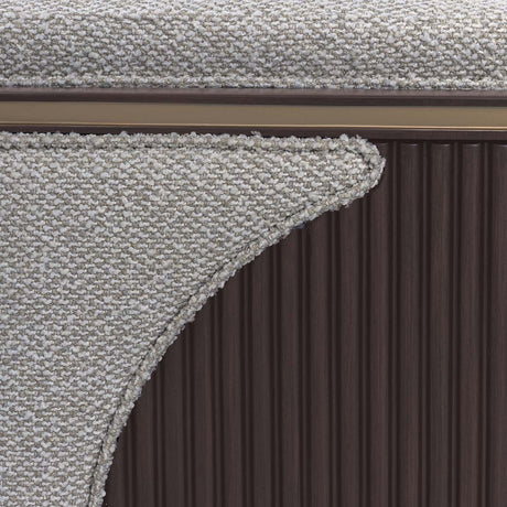 West Kensington Espresso Sofa Gold Base aico michael amini