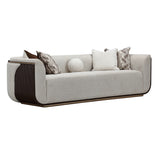 West Kensington Espresso Sofa Gold Base aico michael amini
