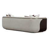 West Kensington Espresso Sofa Gold Base aico michael amini