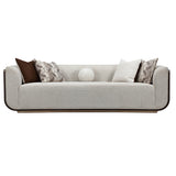 West Kensington Espresso Sofa Gold Base aico michael amini