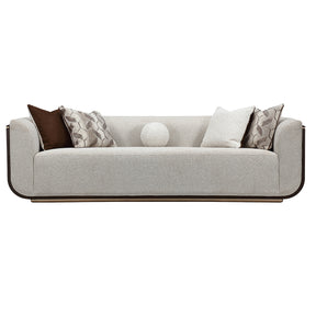 West Kensington Espresso Sofa Gold Base aico michael amini