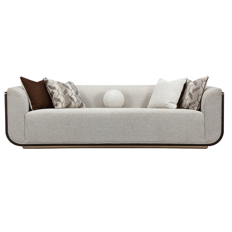 West Kensington Espresso Sofa Gold Base aico michael amini