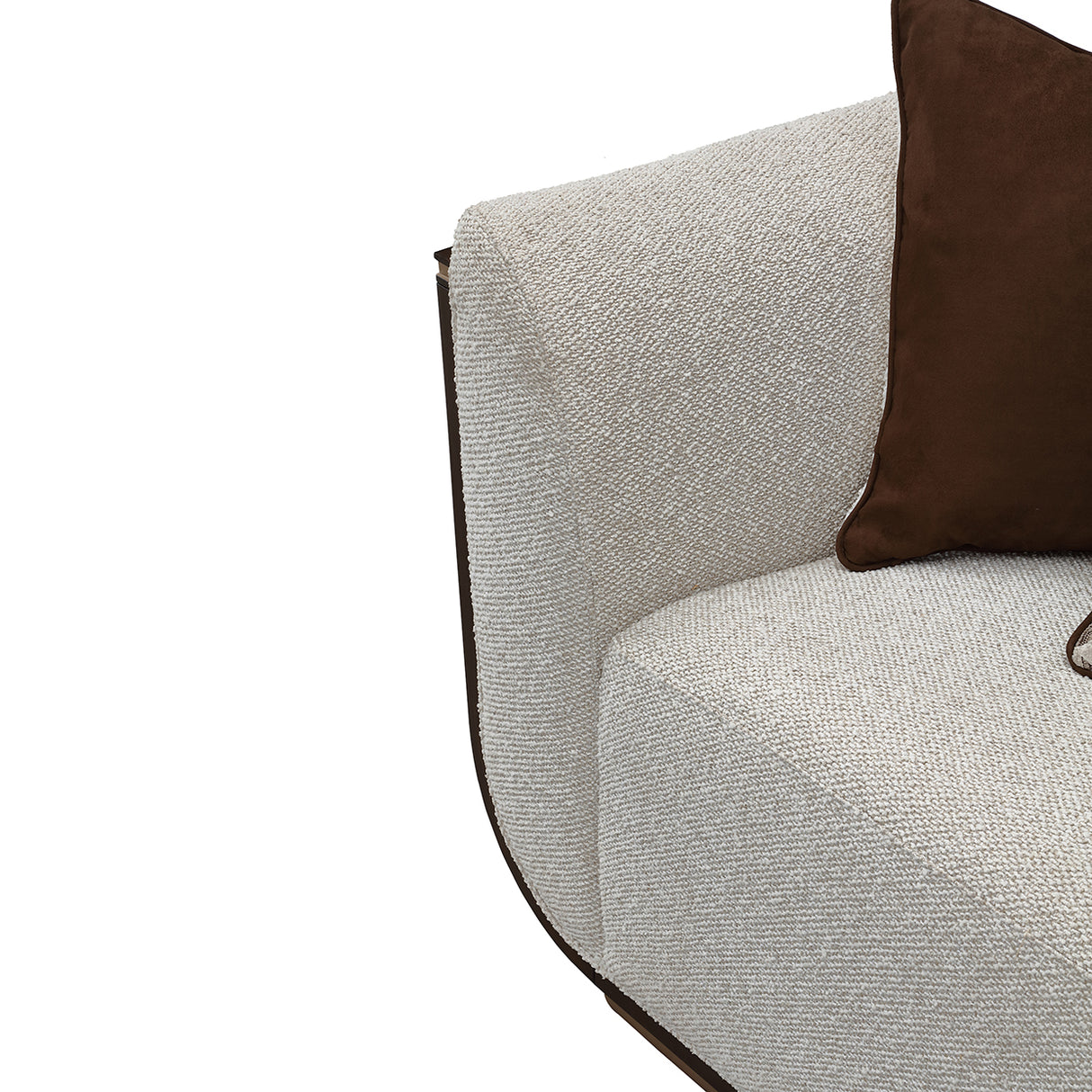 West Kensington Espresso Sofa Gold Base aico michael amini