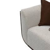West Kensington Espresso Sofa Gold Base aico michael amini