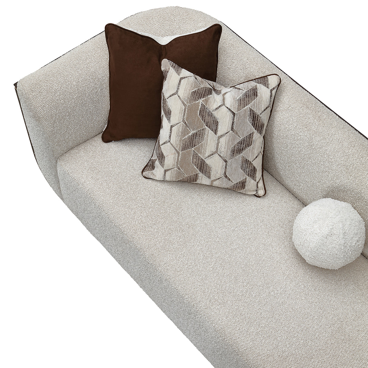 West Kensington Espresso Sofa Gold Base aico michael amini
