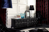 Black Crocodile Lacquer Entertainment Center Vgunak538-180