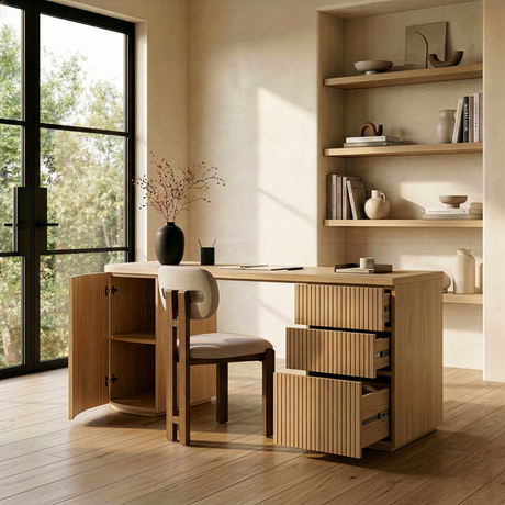 Albrite - Modern Natural Ash Desk - View Image 1