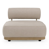 Alicante - Outdoor Grey Fabric + Latte 5-Piece Sofa Set - View Image 1