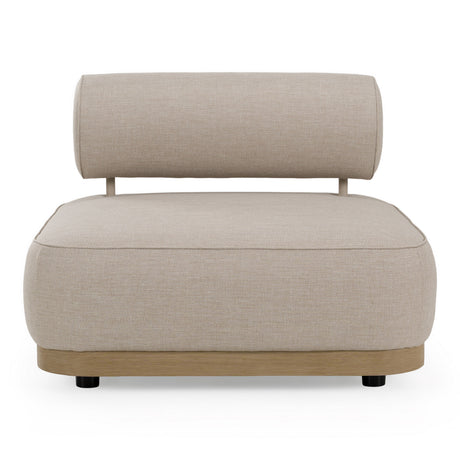 Alicante - Outdoor Grey Fabric + Latte 5-Piece Sofa Set - View Image 1