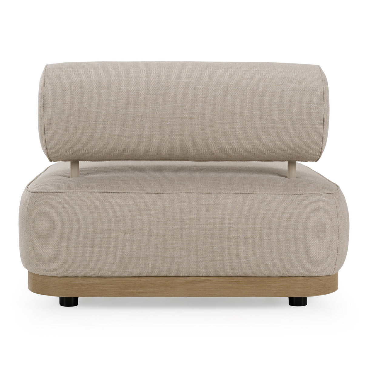 Alicante - Outdoor Grey Fabric + Latte 5-Piece Sofa Set - View Image 1