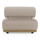 Alicante - Outdoor Grey Fabric + Latte 5-Piece Sofa Set - View Image 1