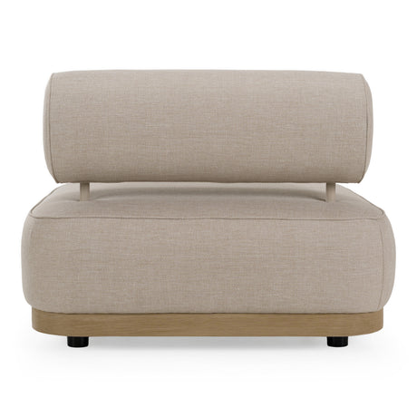 Alicante - Outdoor Grey Fabric + Latte 5-Piece Sofa Set - View Image 1