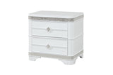 Amani Nightstand in White - Cosmos Furniture