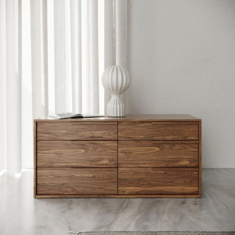 California King Amberlie - Modern White Vegan Leather + Walnut 4-Piece Bedroom Set