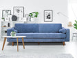 Anderson Sofa Denim Blue Upholstered 90 inch - Mid-Century Modern Design
