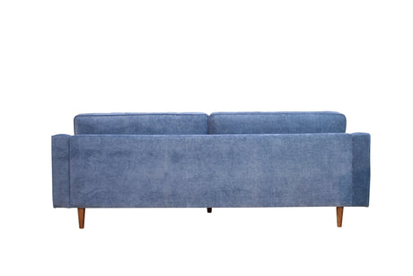 Anderson Sofa Denim Blue Upholstered 90 inch - Mid-Century Modern Design