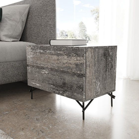 Aria Modern Multi Grey 4-Piece Bedroom Set – Italian Luxury by VIG Furniture - sold by Home Elegance USA