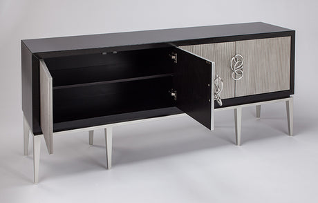 Artmax 2708-S2 Credenza – Interior Shelf and Four-Door Storage - Left