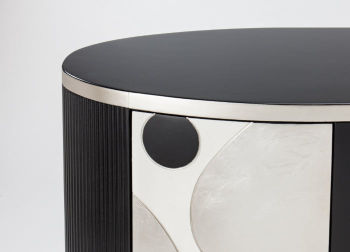 Artmax 2730-S Cabinet – Silverleaf Trim and Door Pattern Detail