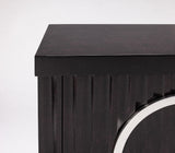 Artmax 4433-S Cabinet – Silverleaf Accent and Oversized Door Pull Detail