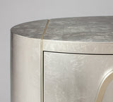 Artmax 4505-S Cabinet – Oversize Door Pull and Silverleaf Finish Detail