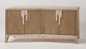 Artmax 4518-S Hand-Painted Four-Door Cabinet – Front View