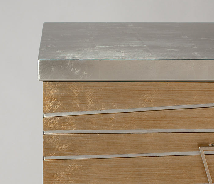 Artmax 8393-S Cabinet – Grooved Front Panel with Gold Wash Detail