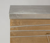 Artmax 8393-S Cabinet – Grooved Front Panel with Gold Wash Detail