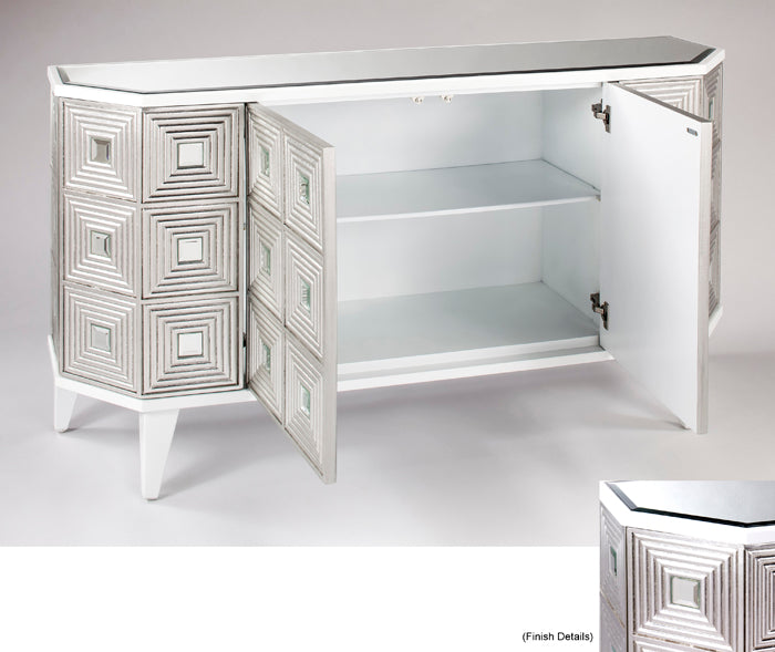 Artmax B1980-S Cabinet – Interior Shelf with Four-Door Storage Center