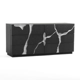 Eastern King Penrose + Aspen - Modern Beige + Brown Ash 4-Piece Bedroom Set