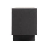Modrest Aspen - Modern Matte Brown Ash & Silver TV Stand