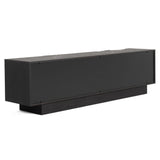 Modrest Aspen - Modern Matte Brown Ash & Silver TV Stand