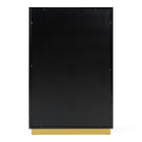Aspen - Modern Black & Gold Wide Chest - View Image 1