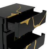 Aspen - Modern Black & Gold Wide Chest - View Image 1